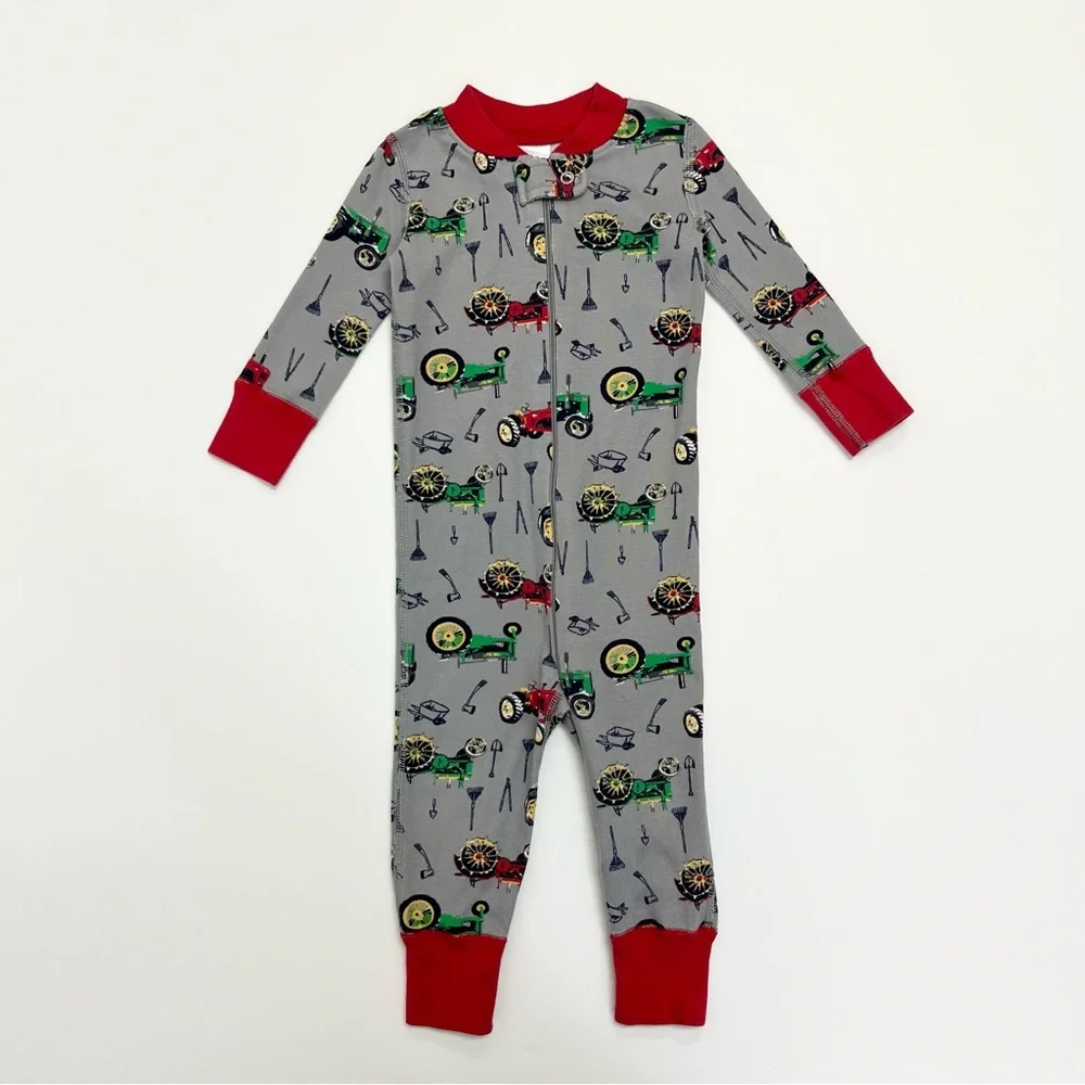 Hanna Andersson Farm Print Zip Sleeper 70 cm
